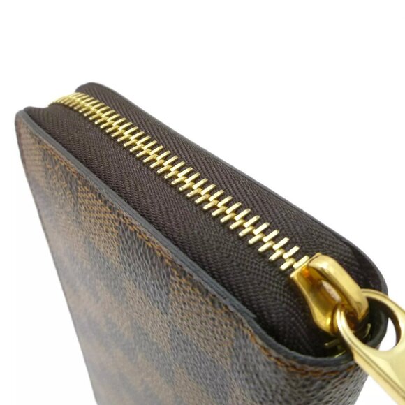 Auth LOUIS VUITTON Zippy Wallet Round Fastener N60015 Damier Ebene #36631948 - Picture 16 of 16